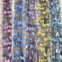 2020 explosive three dimensional butterfly net yarn fabric diy costume headdress dress sewing material