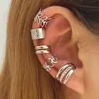 Золотые листья IFMIA, манжеты для ушей, черные клипсы для ушей без пирсинга, поддельные серьги-клипсы для хряща для женщин и мужчин, оптовая продажа ювелирных изделий