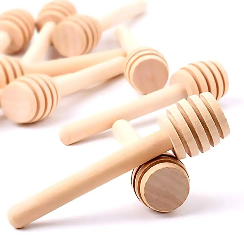 

60/Pack Wooden Stirrers Honey Dipper Wood Honey Spoon Stick for Honey Jar Stick Collect And Dispense Honey Tools