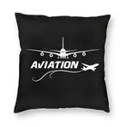 Любитель авиации мультипликационным мотивом домашний декор Пилот самолета солнцезащитные очки-авиаторы истребитель диванные подушки для Гостиная двухсторонняя