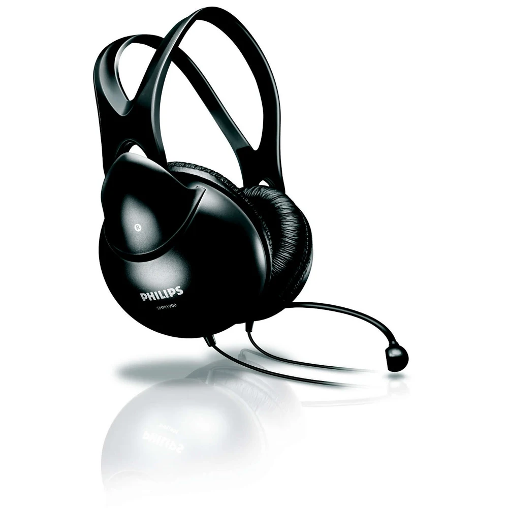 Полноразмерные наушники с гарнитурой PHILIPS SHM1900/00 черные|Наушники и гарнитуры| |