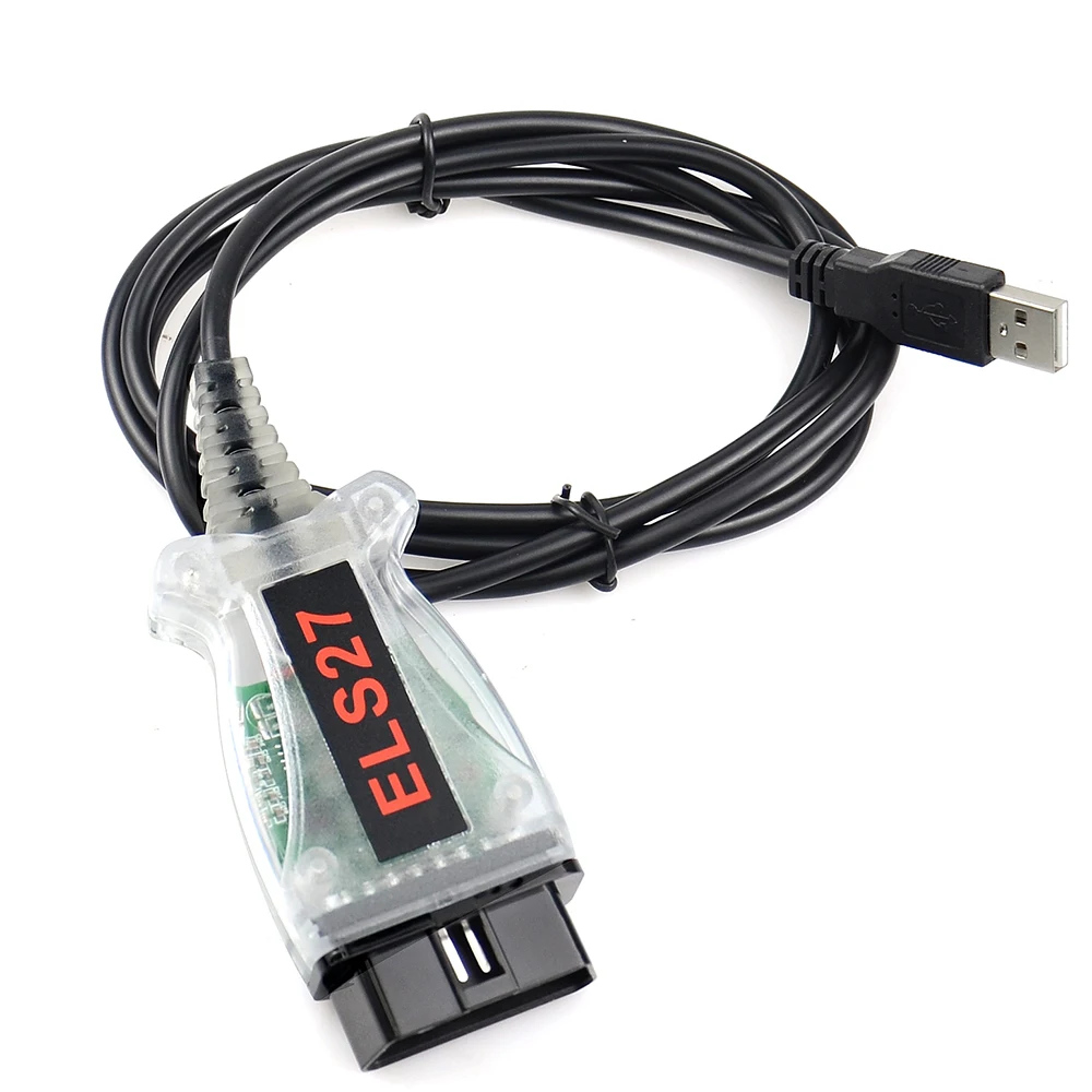 Сканер ELS27 FORScan с зеленой печатной платой PIC24HJ128GP + FTDI микрочип многоязычная