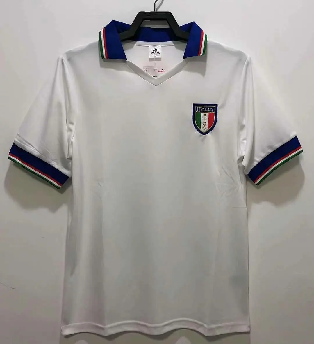 

Italian 1982 Men's T-shirt Lapel Top Retro Football Jersey T-shirt