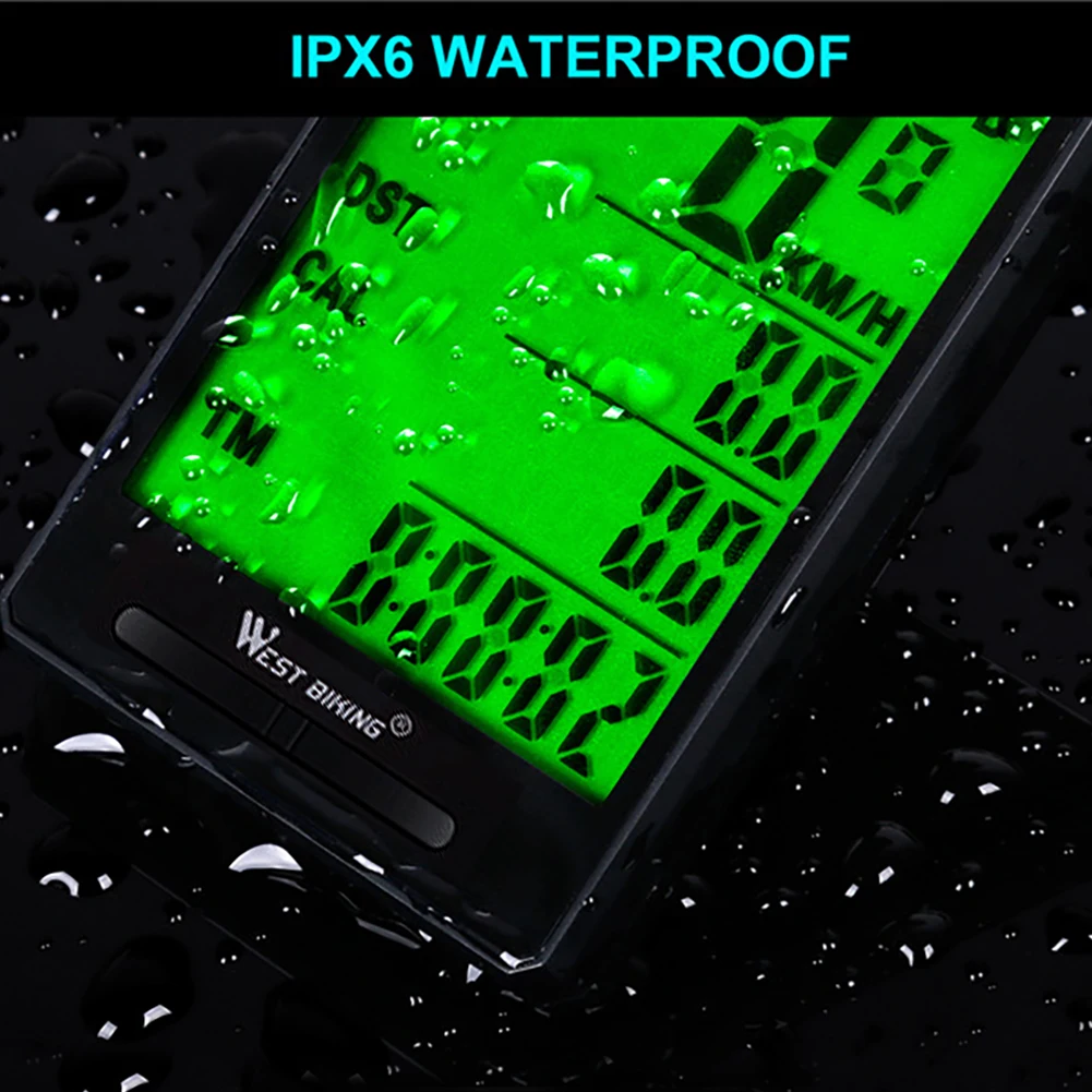 Велосипедный беспроводной спидометр и одометр IPX6 Водонепроницаемый