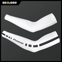 beelord one pair ice fabric breathable uv protection running arm sleeves fitness basketball elbow pad sport cycling arm warmer