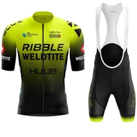 2021 huub summer men bicycle short sleeve cycling jersey set bib shorts suit breathable bike road cycling clothing ropa ciclismo