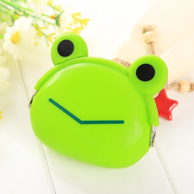 Силиконовый маленький женский кошелек для ключей с животными для девочек, кошелек для монет, детское портмоне, мини кошелек для монет, кошелек# d - Цвет: Color 7