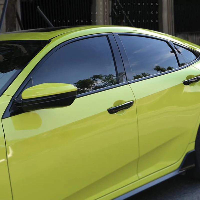 Для Honda Civic 10 2016 2017 2018 2019 2020 черная отделка для подоконника из нержавеющей стали
