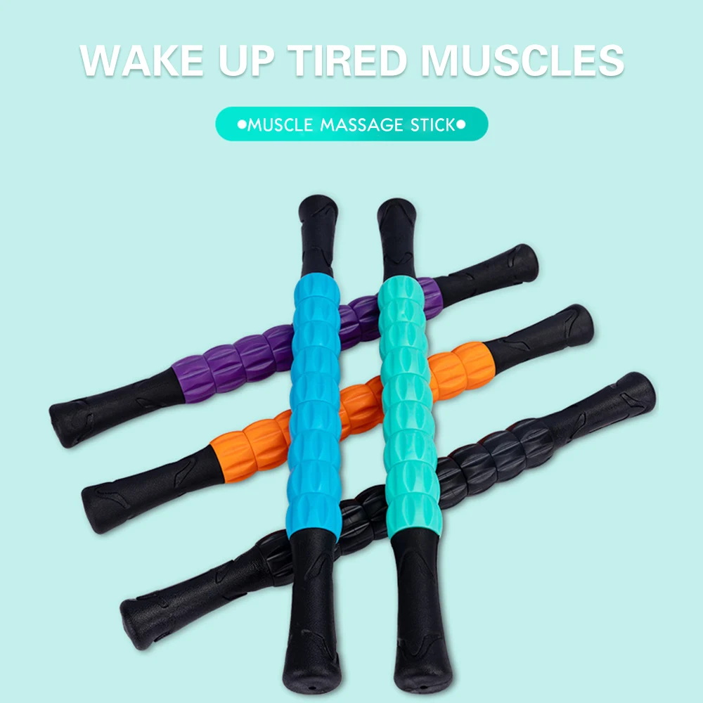 

Relaxed Yoga Massage Stick Roller Gear Trigger Point 5 Color PVC Sports Muscles Care Medical Supplies Gym Pain Relief Roller