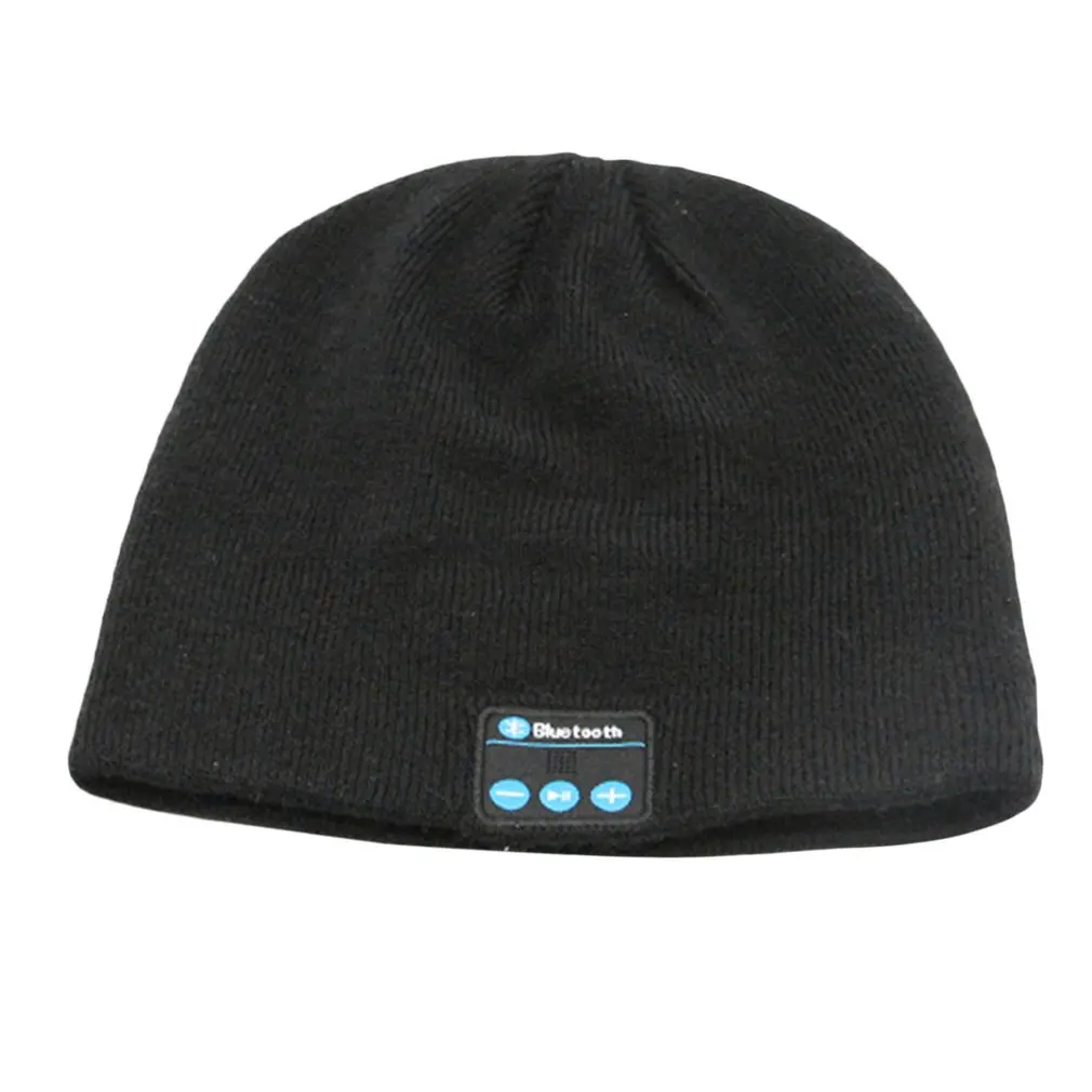 Беспроводные наушники с микрофоном Bluetooth Earphone Music Hat Winter для спорта, портативная шапка-гарнитура.