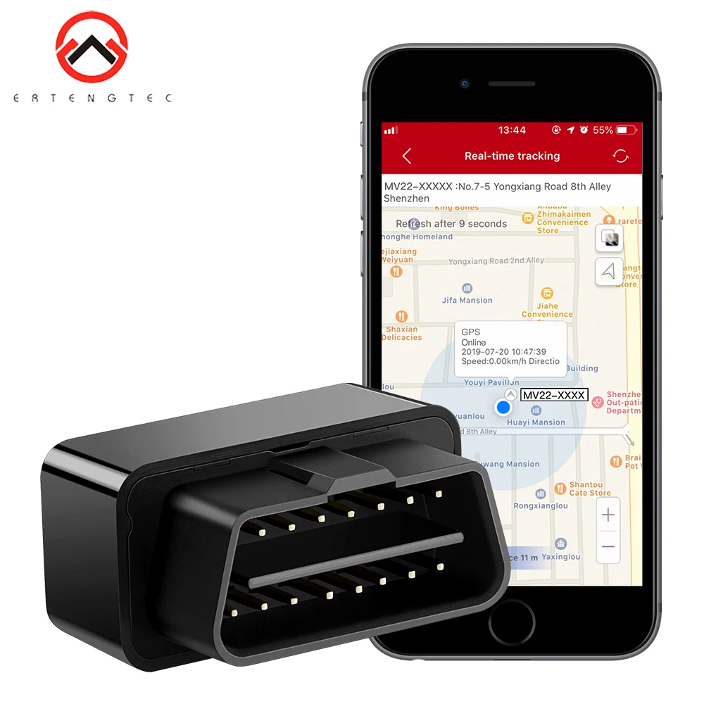 Автомобильный GPS трекер OBD2 автомобильный с голосовым монитором функцией