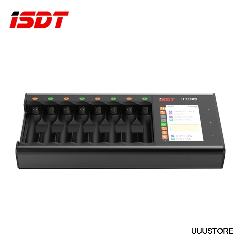 Зарядное устройство ISDT N8 N16 N24 AA AAA для аккумуляторов умное зарядное постоянного