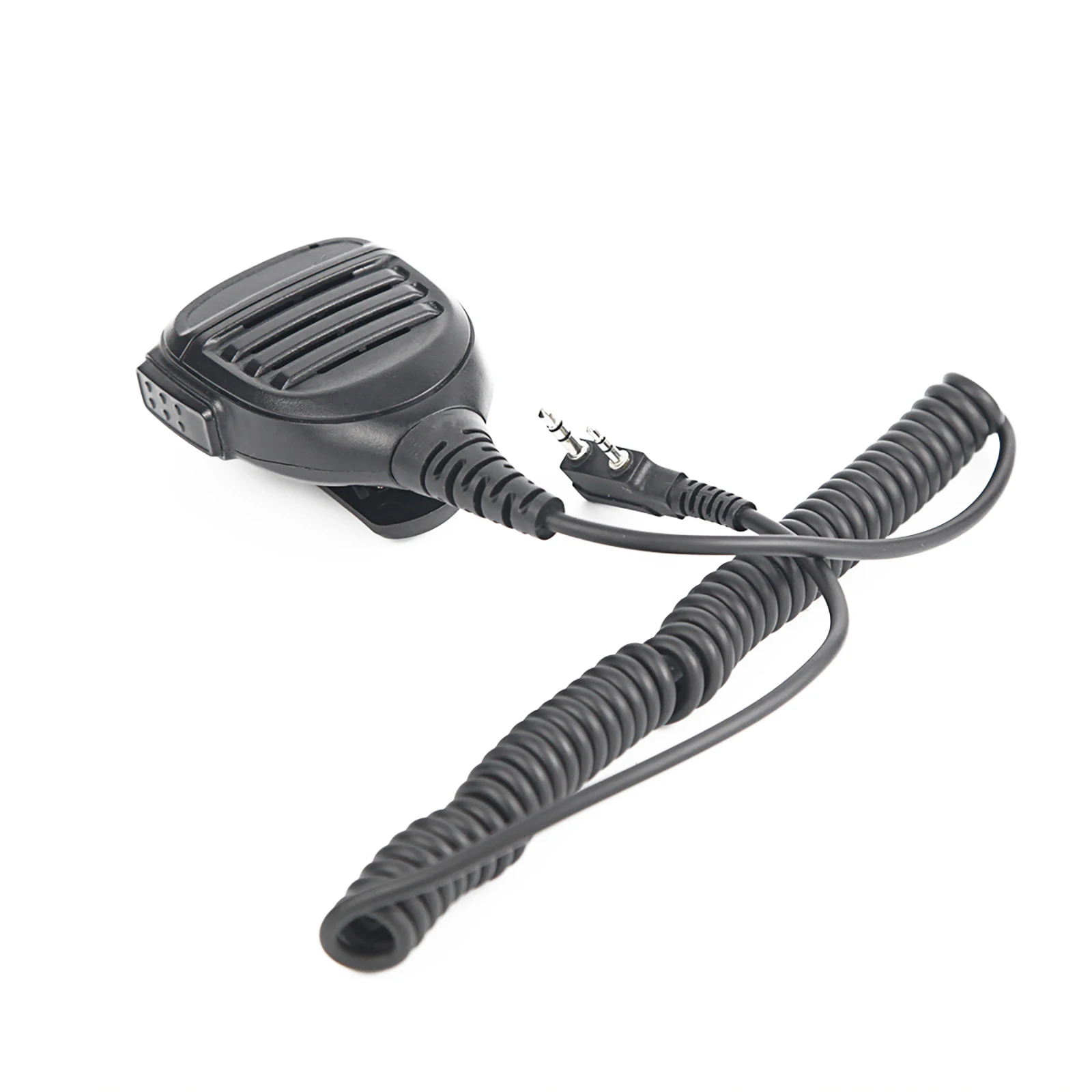 RISENKE Radio Speaker 2 Pin PTT Surveillance Handheld Shoulder Mic for Baofeng Uv5r BF 888S Kenwood HYT Walkie Talkie Waterproof