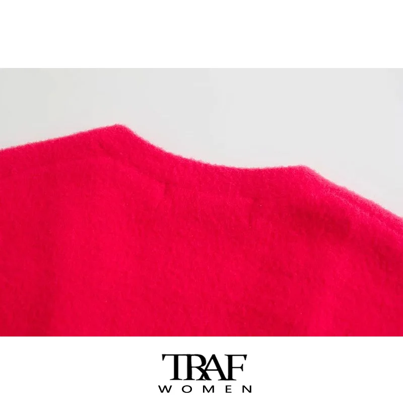 Женский вязаный кардиган с пуговицами V-образным вырезом и длинным рукавом |