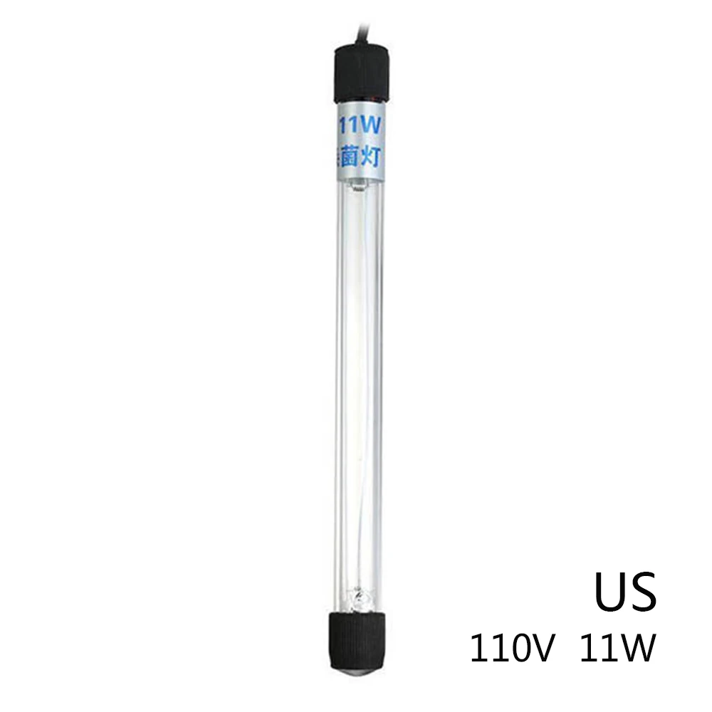 110V 11W US Plug Погружной UV светильник стерилизатор 5/7/9/11/13 Вт бактерицидная лампа для аквариума пруд обеззараживания воды обработки - Цвет: 110V 11W US Plug