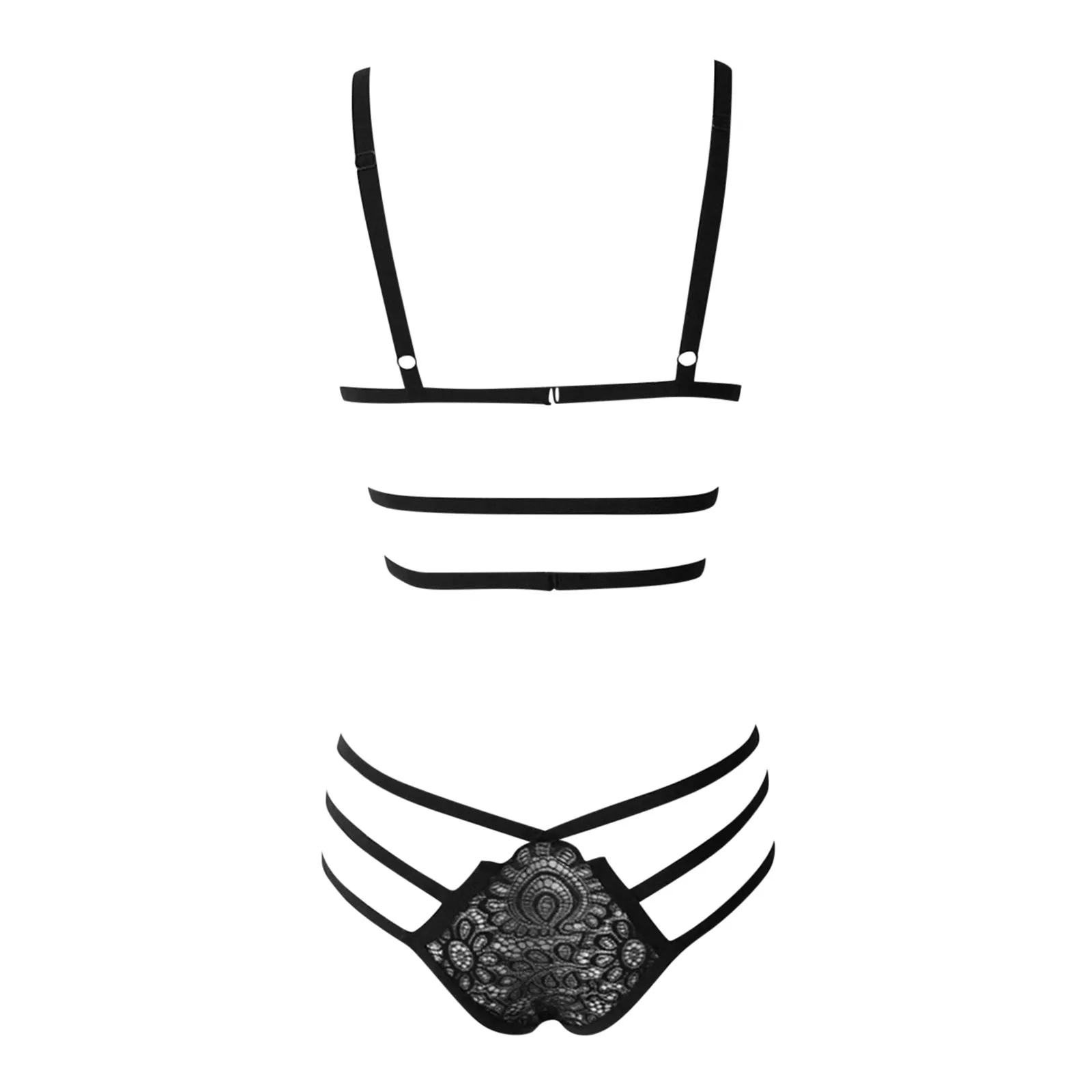 

Women's Sexy Lingerie Sexy Bra Set Quality Polyester Lace Lingerie Set Babydoll Comfortable Corset Breathable Bra Set Underwear