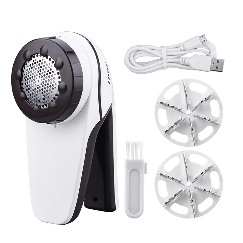 

Electric Fuzz Removers for Clothes Clothing Pills Fabric Shaver Sweater Lint Trimmer Rechargeable Pellet Hair Ball Cut + 2 Blade