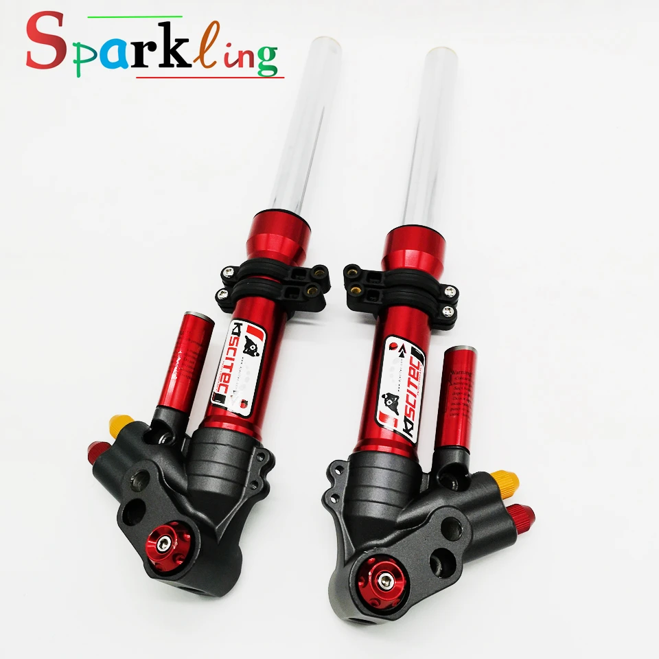 Универсальные амортизаторы передней подвески мотоцикла φ 33 мм регулируемые