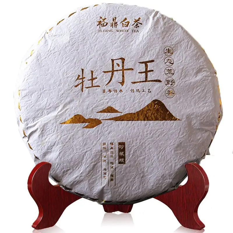 

China Fuding White Peony White Tea Peony King White Chinese Tea Bai Cha Cake 300g