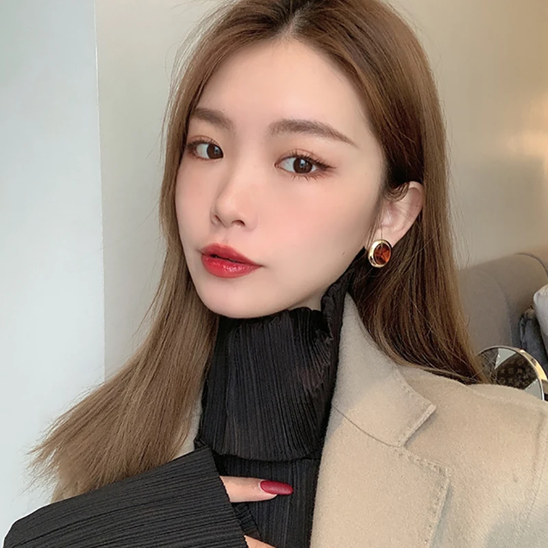 Женские винтажные серьги гвоздики AENSOA классические в стиле ретро бижутерия