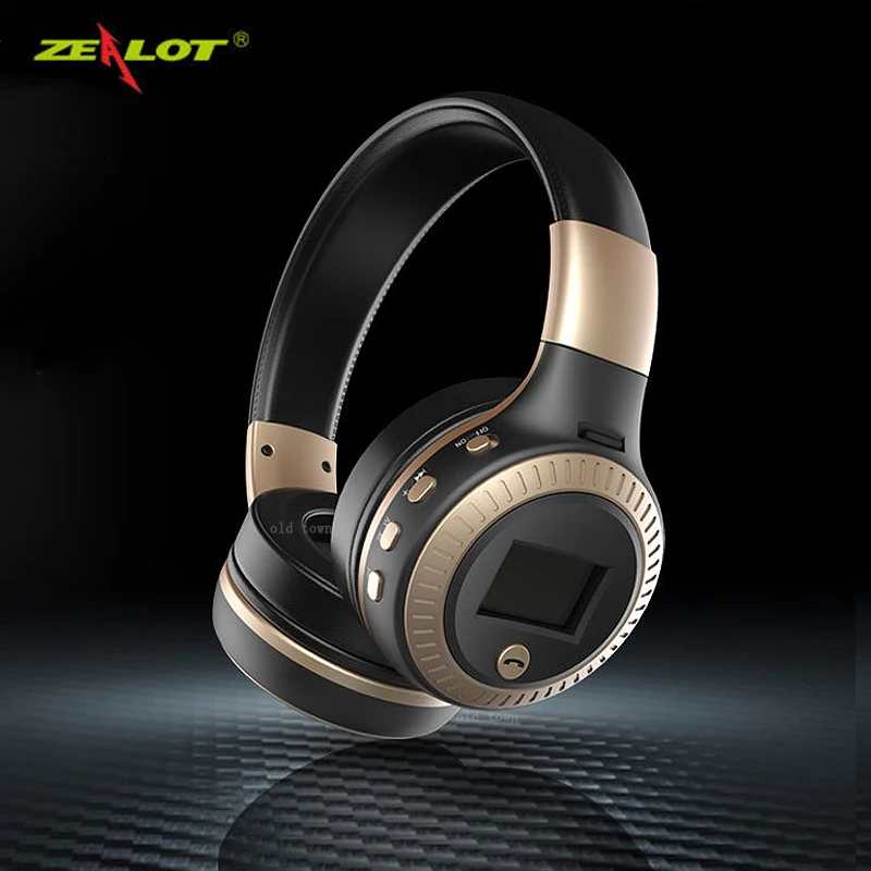 Беспроводные наушники ZEALOT B19 с Fm радио Bluetooth гарнитура стереонаушники микрофоном