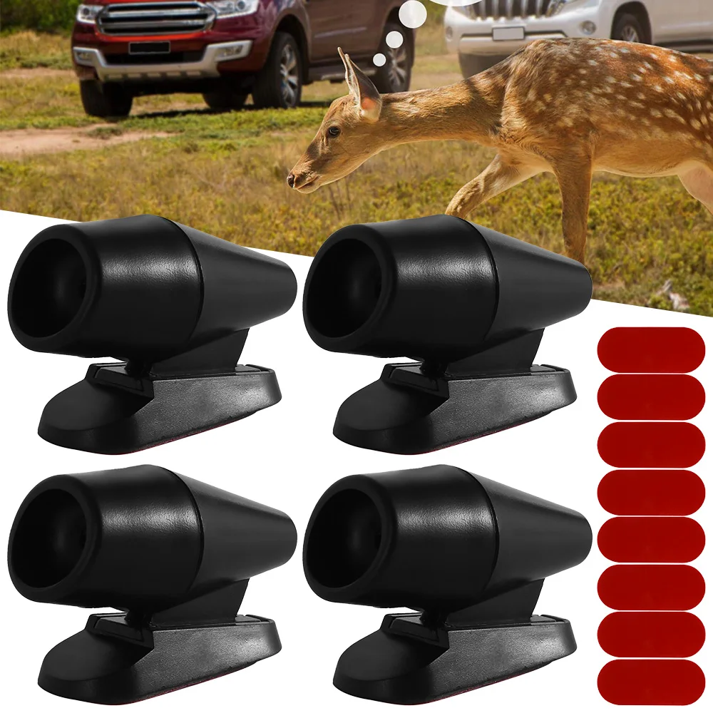 

Car Ultrasonic Animal Warning Whistles Automotive Repeller Warning Sticker Deer Alarm Device Glue Animal Safety Animal Repeller