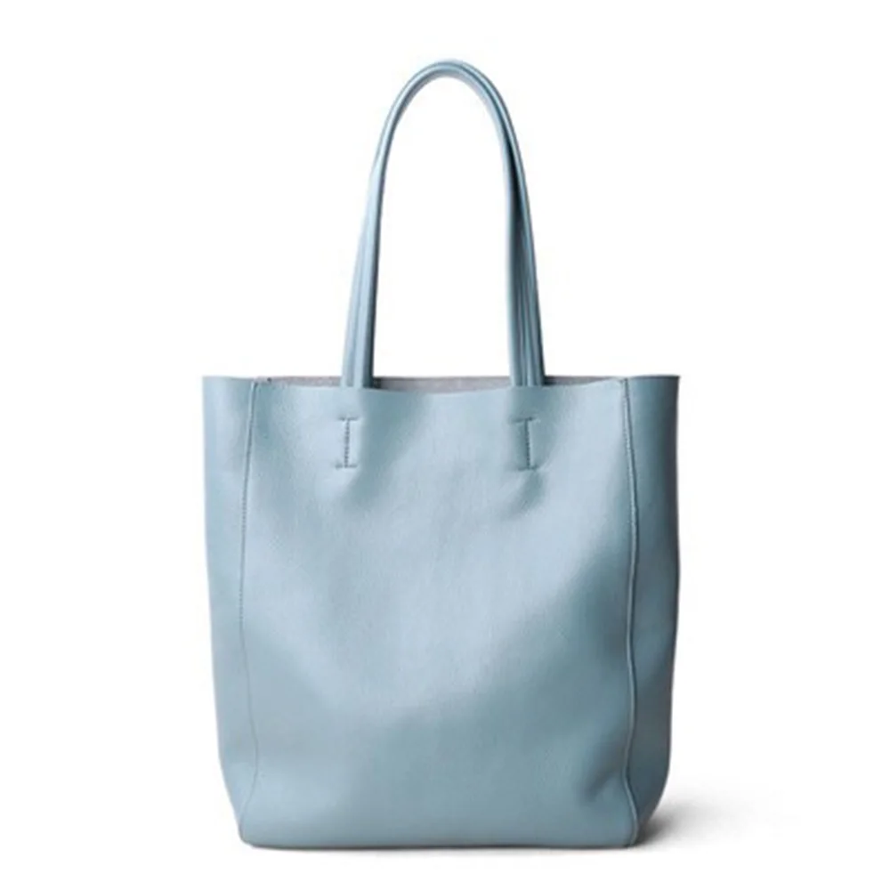 

2021 new leather tote bag head layer cowhide large capacity fashion simple shoulder bag leisure big bags