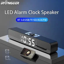 LED TV Sound Bar Alarm Clock AUX USB Wired Wireless Bluetooth Speaker Home Theater Surround SoundBar for PC TV Computer Speakers