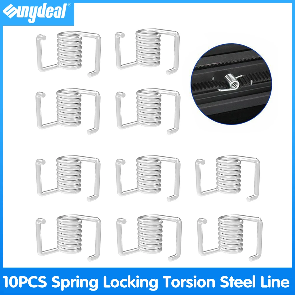 

10pcs 3D Printer Spring Locking Torsion Hard Steel Line Ultimaker2 Timing Belt Locking Torsion Spring for 3D Printer Parts