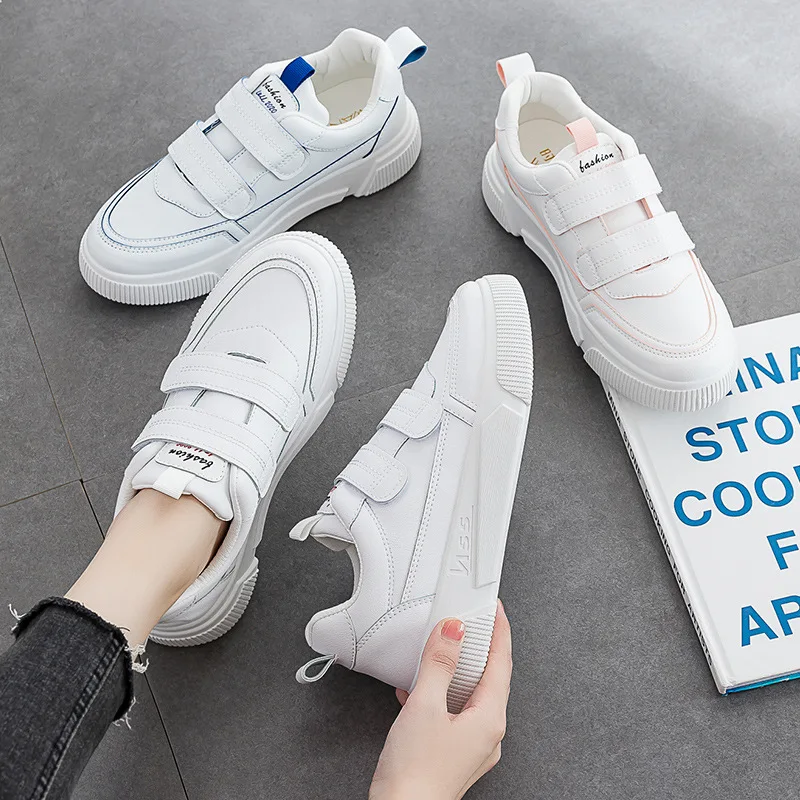 

Little White Shoes Female 2021 Spring New Style Velcro Small White Shoes Korean Casual Shoes Breathable Sneakers Women's Shoes