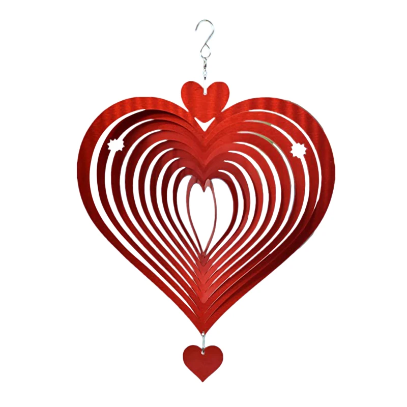 

1PC Stainless Steel Stereo Rotating Metal Wind Chime Wind Spinner Undefined Wind Chimes And Decorations Hanging Wind Outdoor