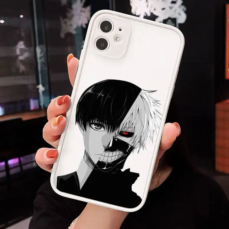 

Tokyo Ghoul Trendy Anime Kaneki Ken Phone Cases matte transparent For iphone 7 8 11 12 plus mini x xs xr pro max cover
