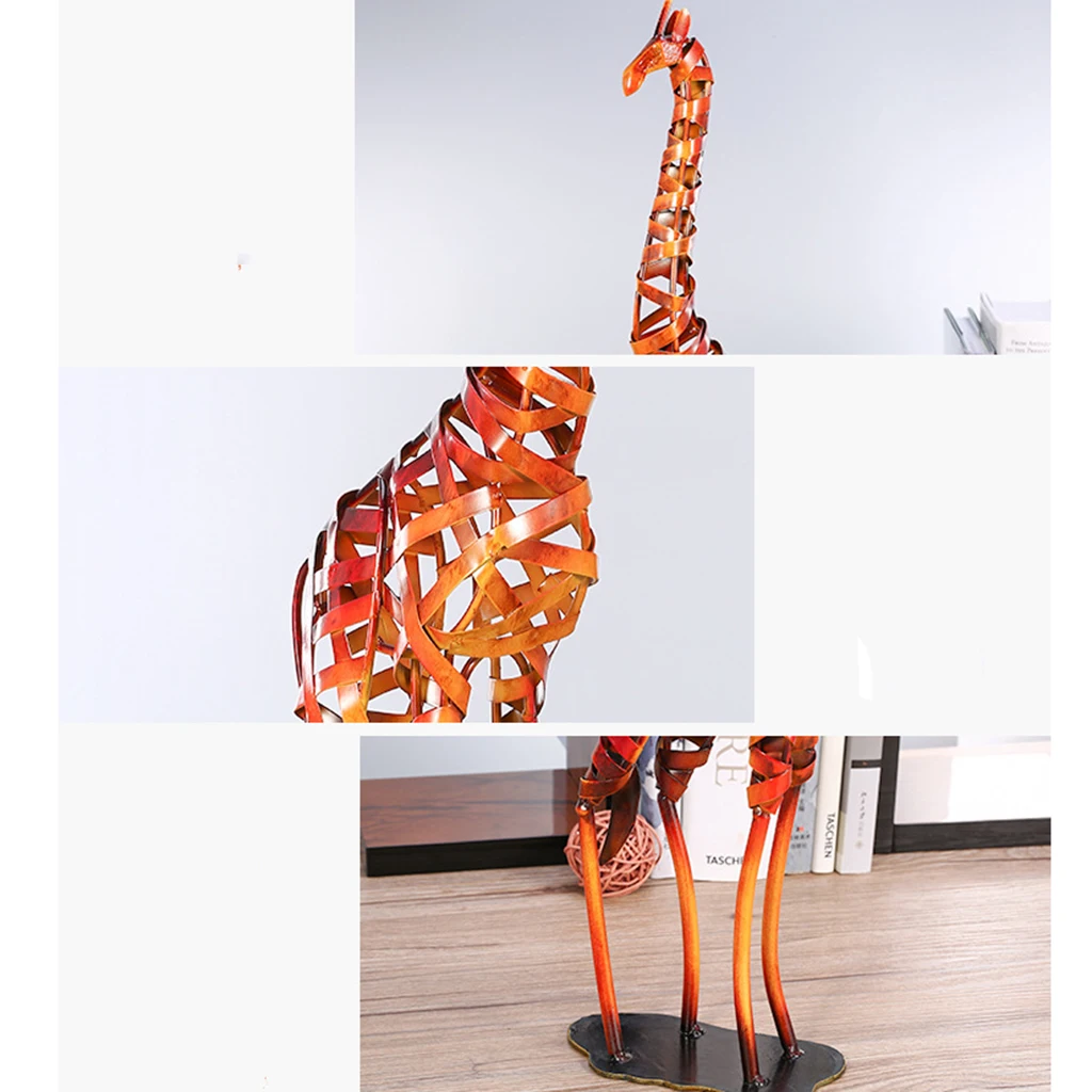 

Handmade Iron Giraffe Statue Sculpture home decoration accessories