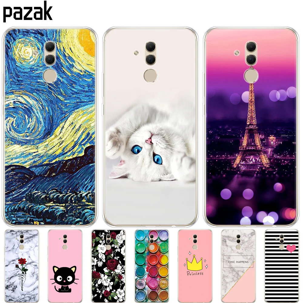 Мягкий силиконовый чехол для huawei mate 20 Lite 6,3 дюймов, прозрачный силиконовый чехол для huawei mate 20 Lite, чехол