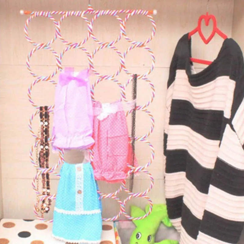

Foldable Hanger Holder Space Saving Wardrobe Closet Organizer for Socks Tie Scarf Belt Shawl DSD666
