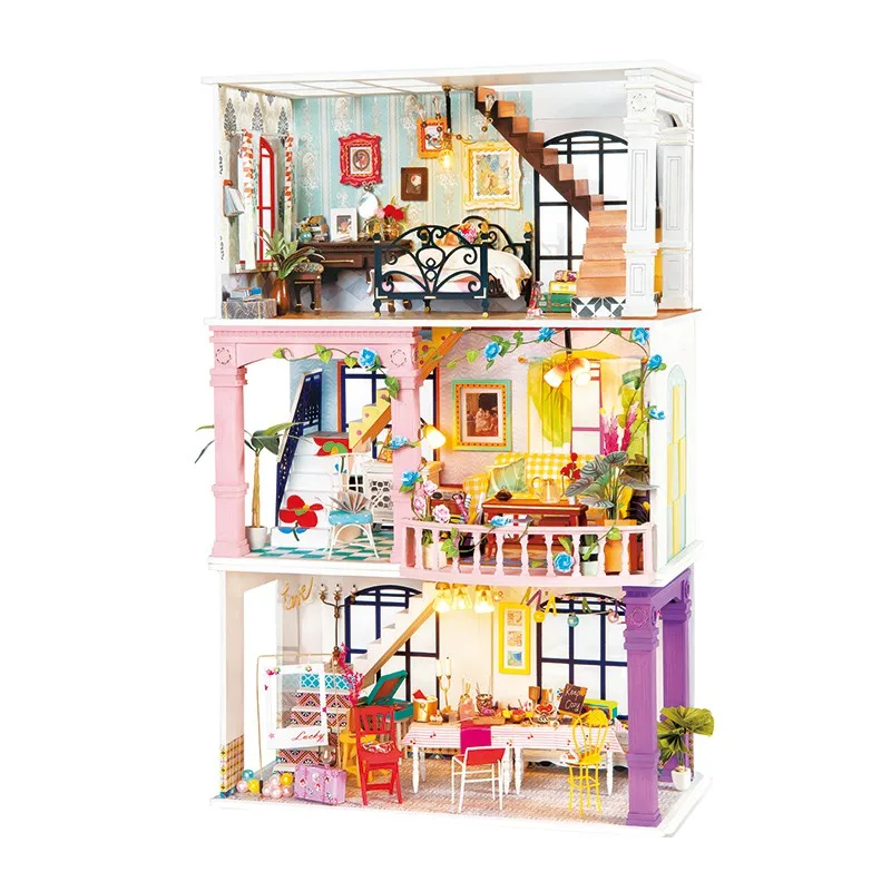 

Robotime Rolife DIY Dollhouse Wooden Miniature House For Birthday Gift