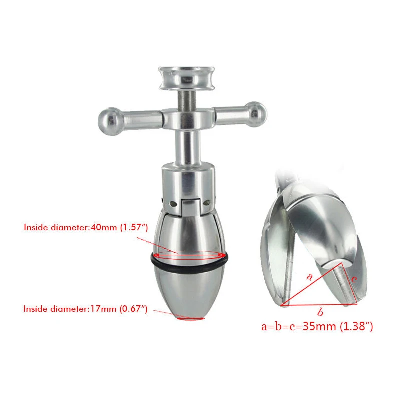 High Quality Stainless Steel Openable Anal Plug Heavy Anus Beads Lock With Handles DUilator Butt Sex Toy for Woman Man | Красота и