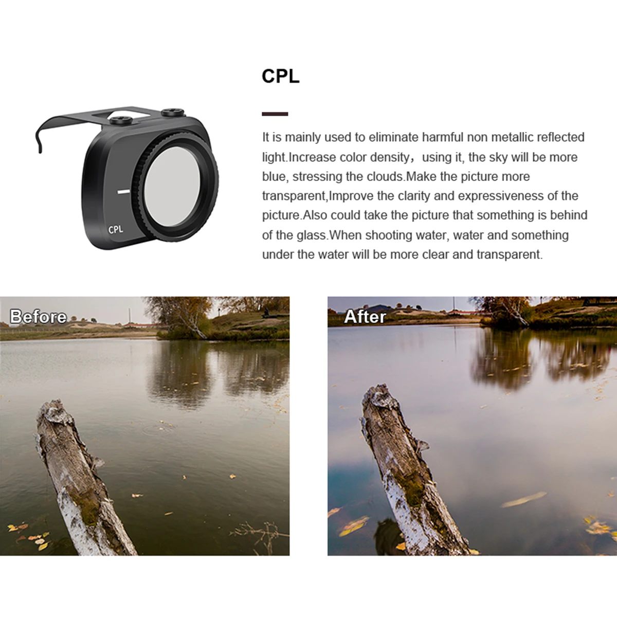Набор фильтров STARTRC Mavic Mini Lens ND4/ND8/ND16/ND32/MCUV/CPL Для объектив для беспилотника ND8 ND16 ND32