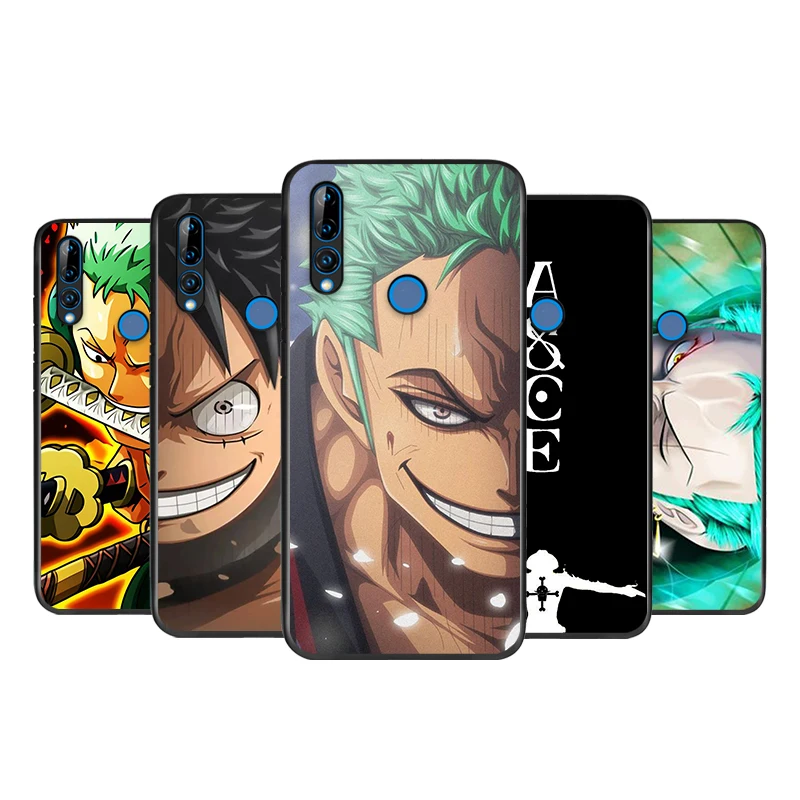 

For Huawei Y5 Y5P Y6 Y6P Y6S Y7 Y7P Y7A Y8P Y9A Y8S Y9S Prime Pro 2018 2019 2020 Black Anime OnePieces Phone Case