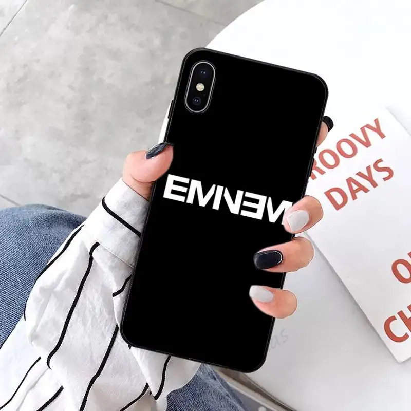

Eminem HIP Hop singer Anti-fall mobile Phone Case coque for iPhone 11 12 pro XS MAX 8 7 6 6S Plus X 5S SE 2020 XR