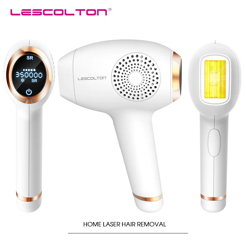 Эпилятор Lescolton IPL, постоянное лазерное удаление волос с ЖК-дисплеем, 350000 импульсов, лазерный триммер для бикини, фотоэпилятор