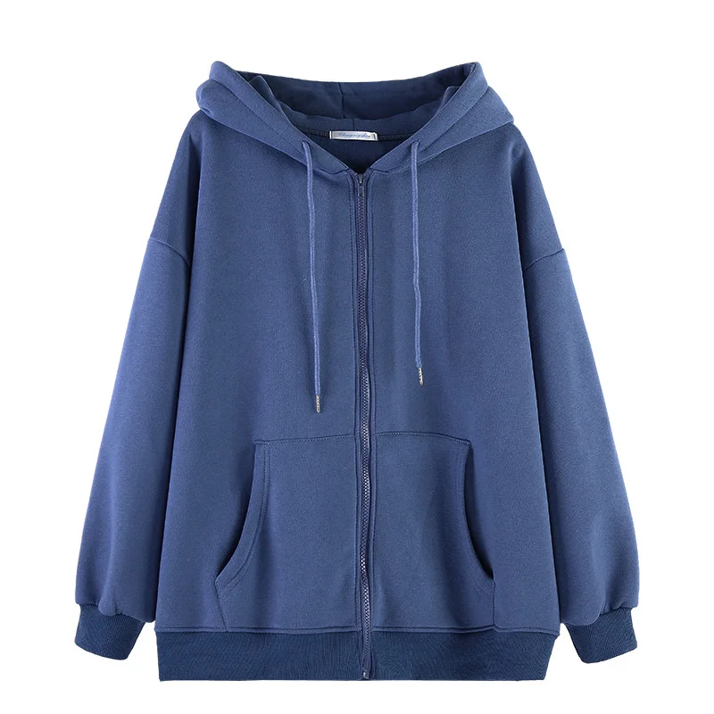 

New zipper hooded sweater for women in 2020