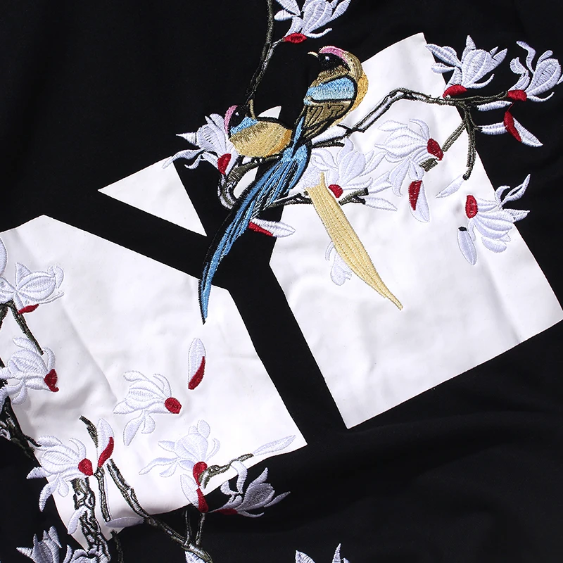 Толстовка мужская с вышивкой в стиле хип-хоп осень 2019 | Мужская одежда