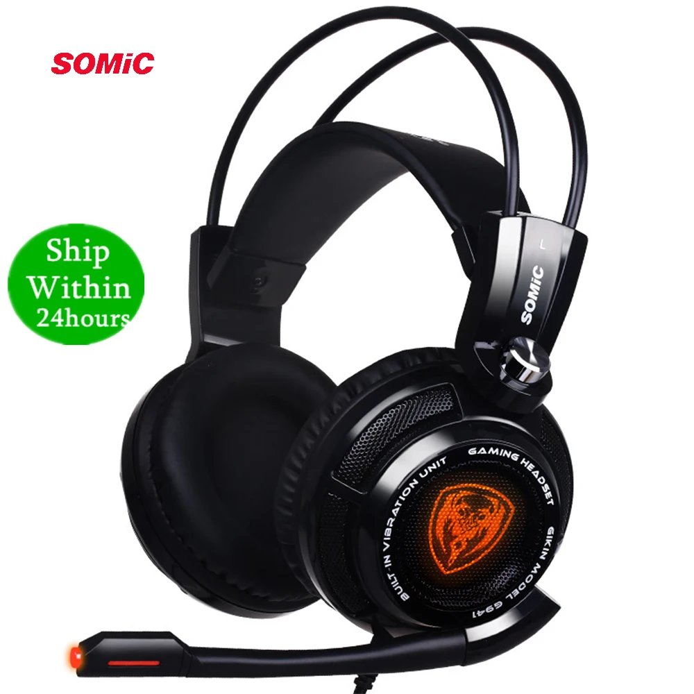 Игровая Гарнитура Somic G941 с Виртуальным объемным звуком USB 7 1 наушники микрофоном