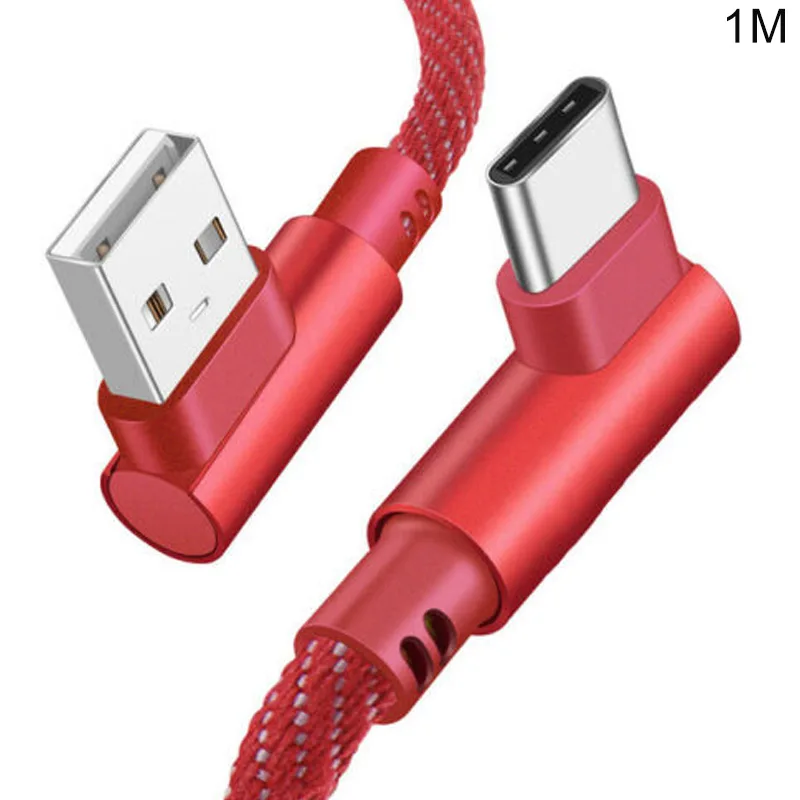 Тип C 90 градусов правый угол USB 3 1 Быстрая зарядка и синхронизация данных зарядное