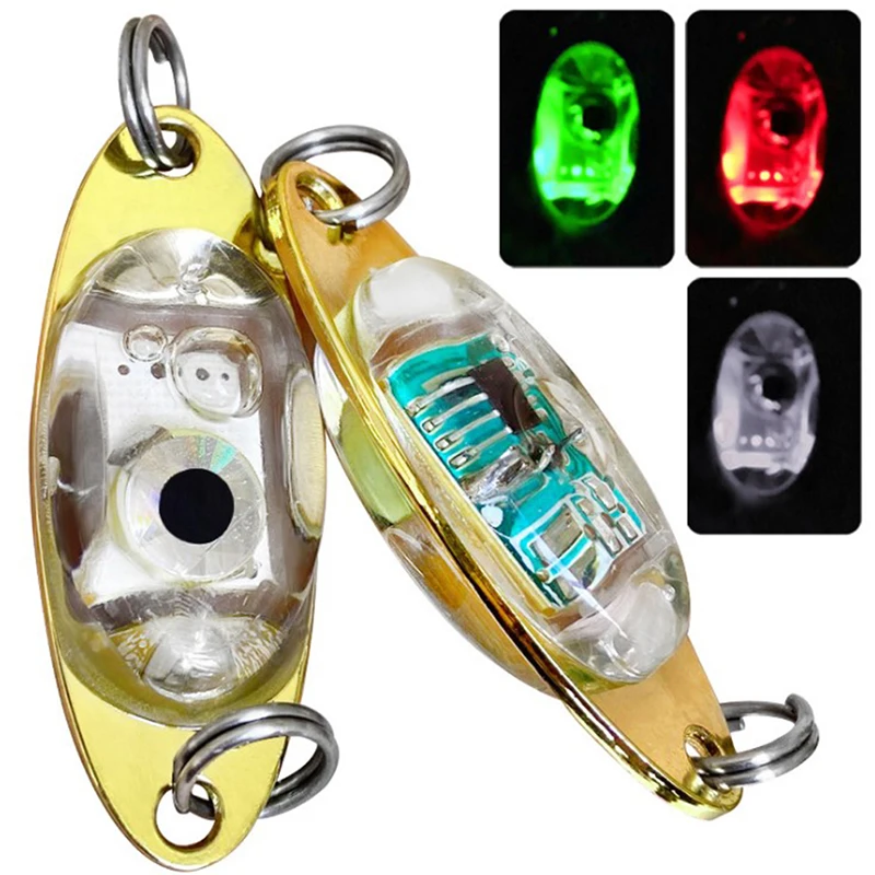 

6 Cm/2.4 Inch LED Underwater Fishing Squid Deep Drop Fish Lure Light Flash Lamp