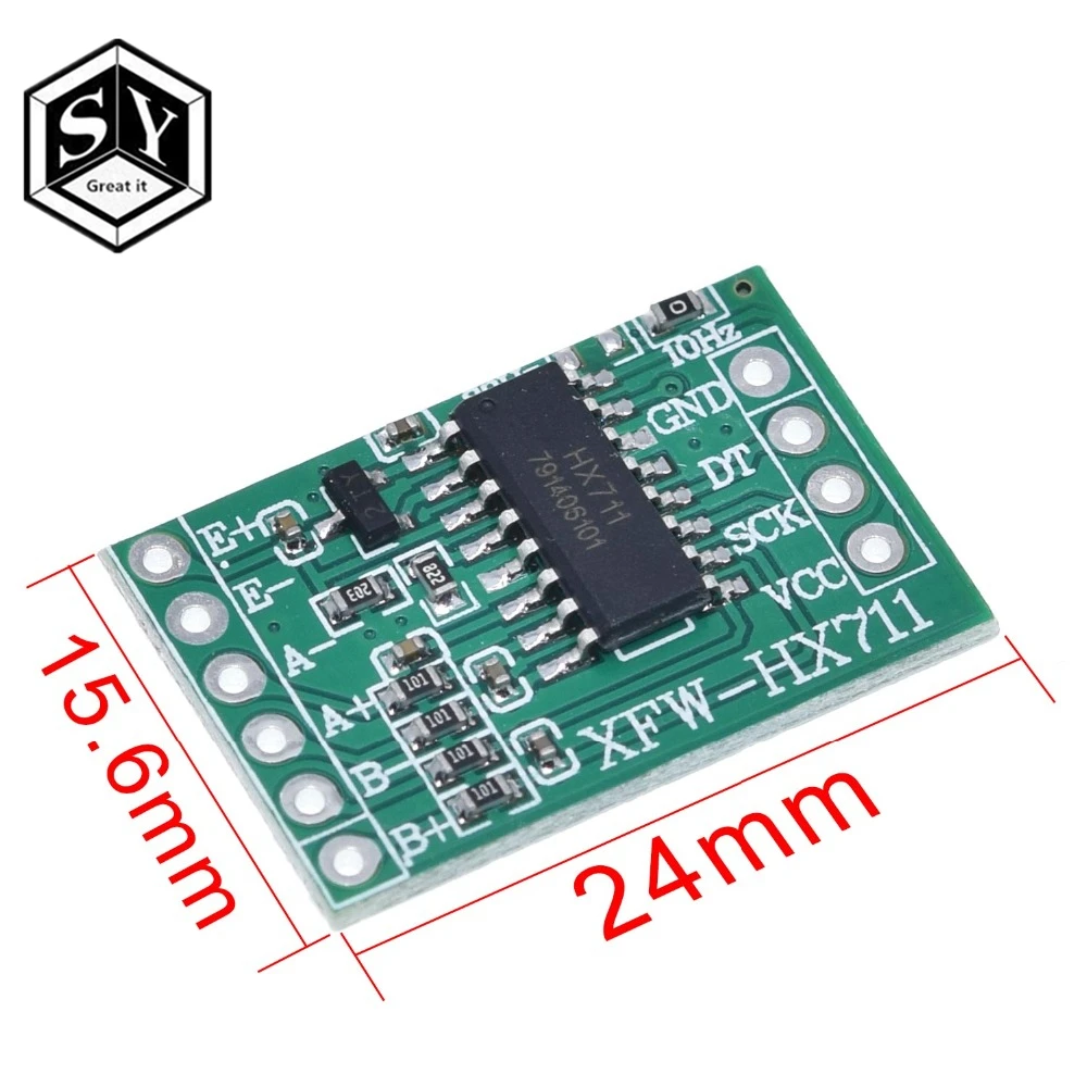 1PCS Great IT HX711 Weighing Sensor Dual-Channel 24 Bit Precision A/D Module Pressure Sensor