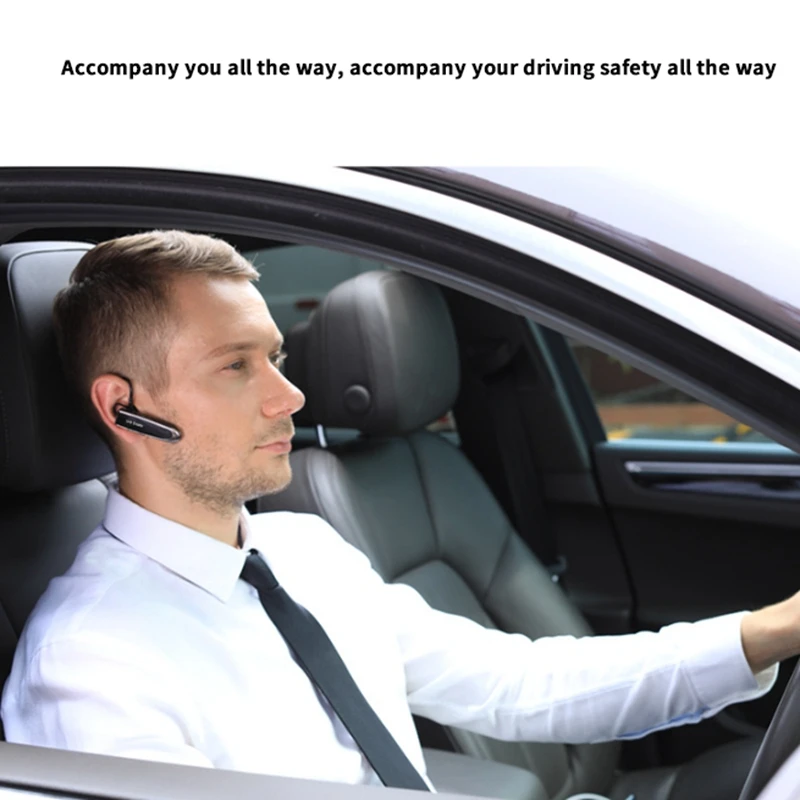 

Wireless Bluetooth Earpiece with Noise Cancelling Mic with 24Hrs Talktime Hands-Free In-Ear Headphone Compatible