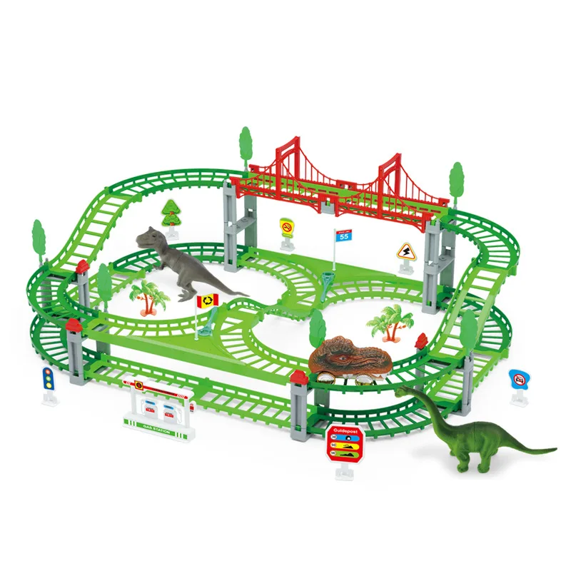 

Quick delivery 52PCS Rail Car Toy Children Assemble DIY Puzzle Class Practical Ability Exercise cars
