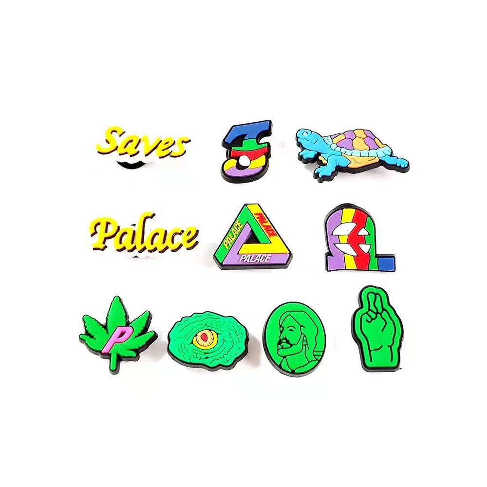 

100 шт. подвески для обуви с JIBZ на задней стороне, выбраны в случайном порядке SS10